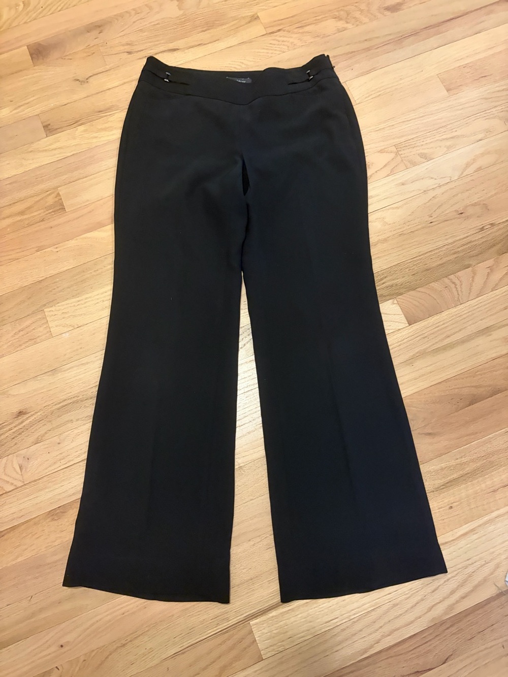 White House Black Market Black Wide-Leg Dress Pants